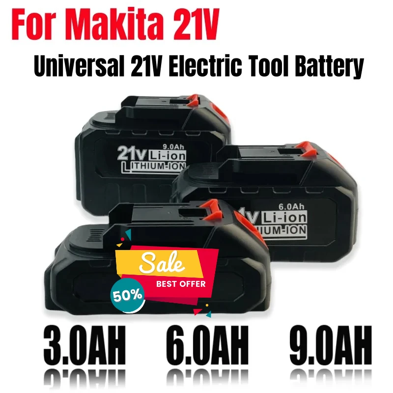 For Makita 21V Lith…