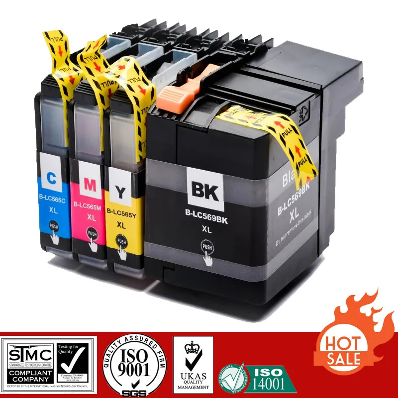 Compatible Ink Cartridge for Brother LC569 LC-569 LC565 LC-565 suit For Brother MFC-J2310/J2510/J3520/J3720