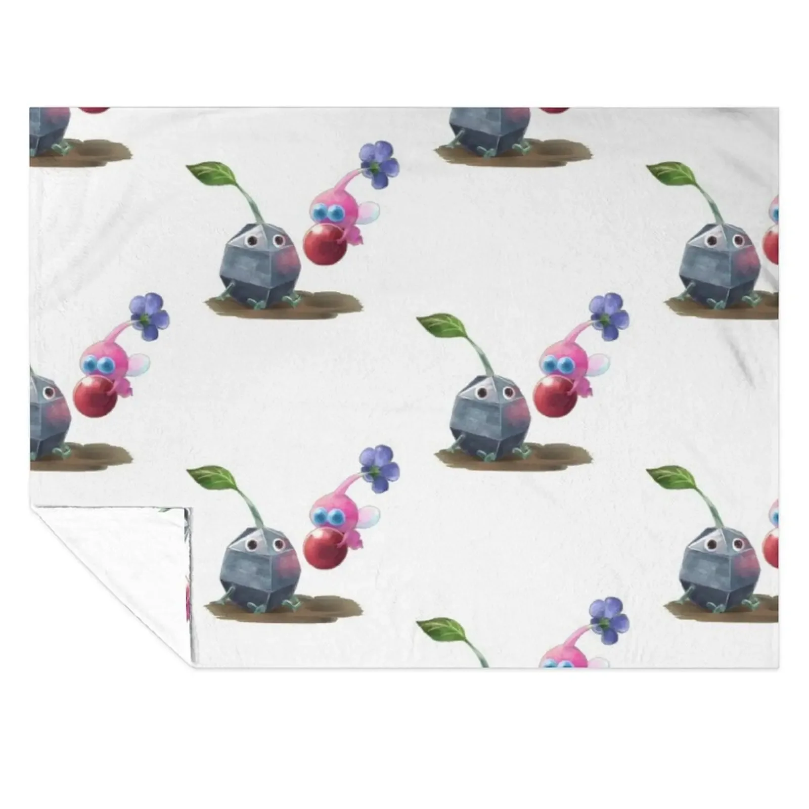 

Pikmin 4 Throw Blanket Flannels Multi-Purpose Thins Plush Blankets