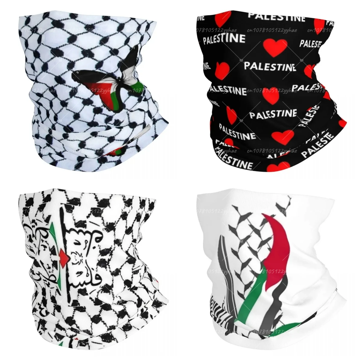 Palestinian Palestine Bandana Neck Cover Printed Balaclavas Face Mask Scarf Multifunctional Headband Outdoor Sports Unisex