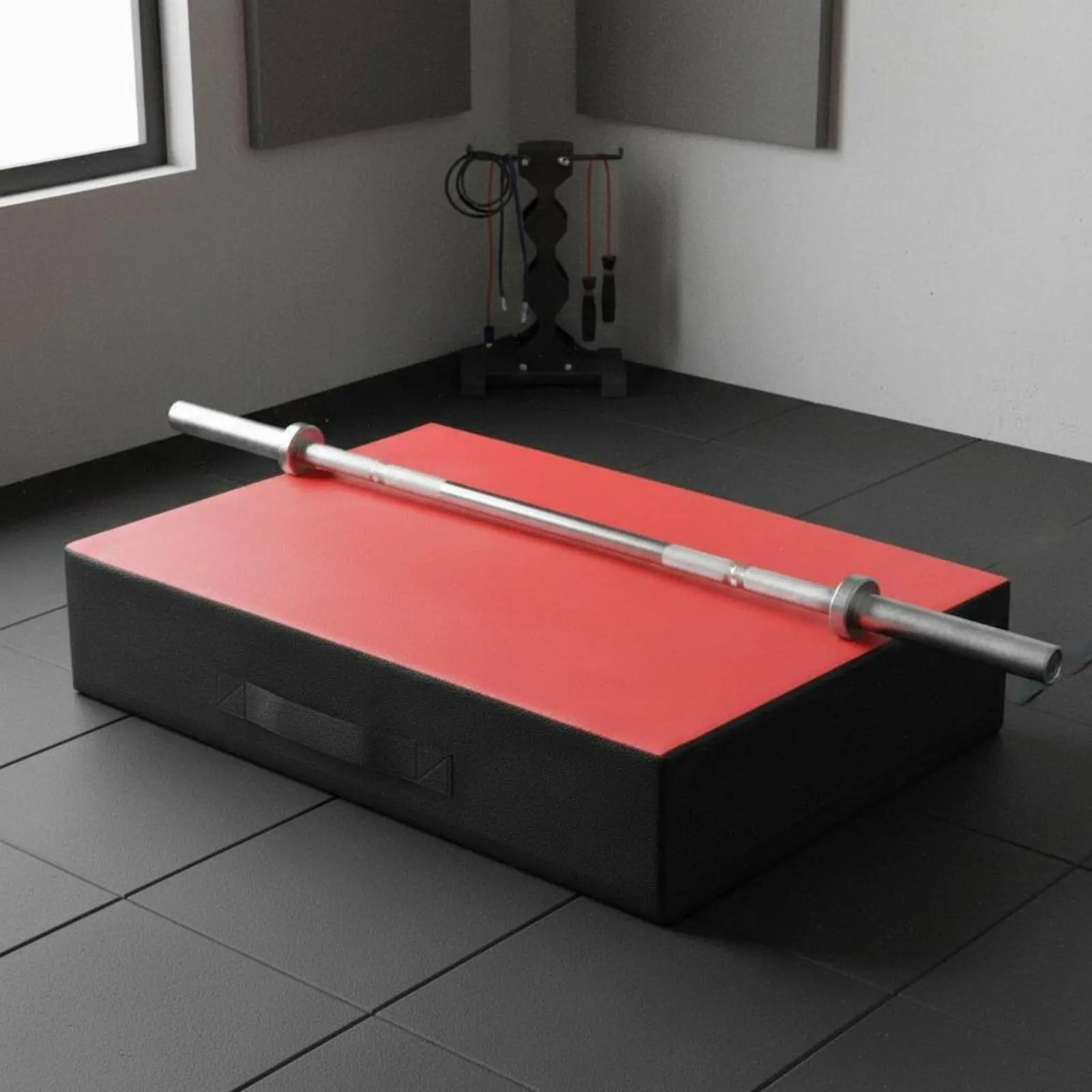 Комплект из 2 амортизирующих подушек для штанги, звукоизоляционные блоки для тяжелой атлетики, пенопластовые подкладки для поднятия веса, противоскользящие, для фитнес-оборудования