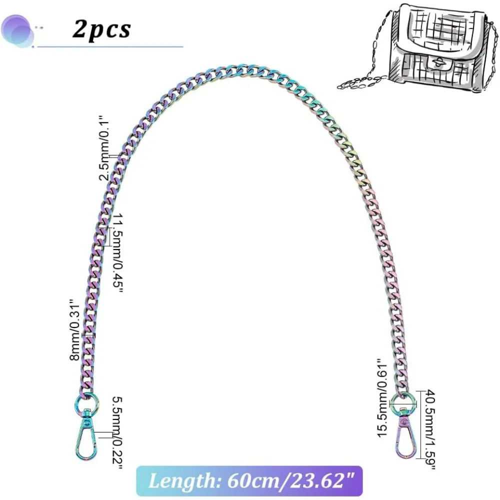 2PCS Purse Chain Strap 23