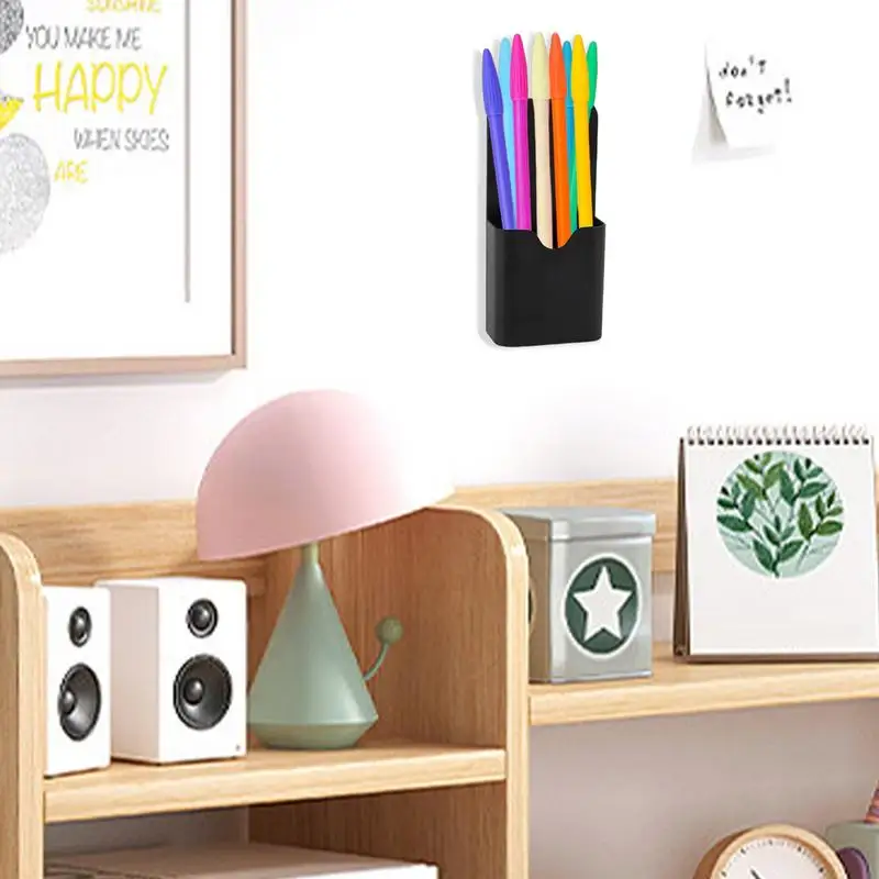 

Magnetic Pencil Holder Magnetic Cup Locker Organizer Fridge Pen Holder Strong Magnets Whiteboard Marker Holder For Home School