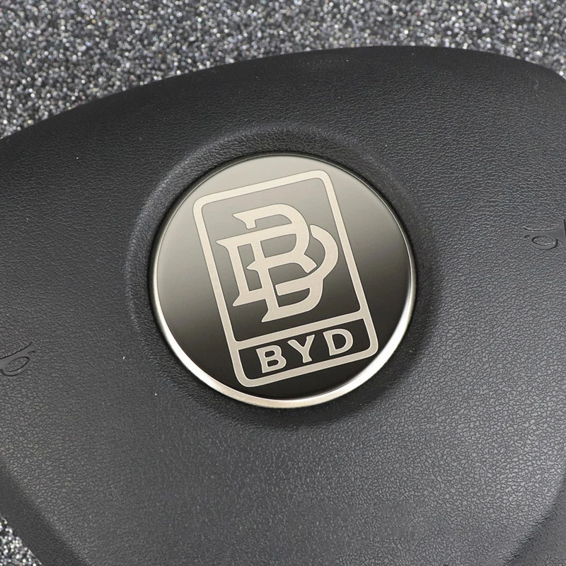 For BYD Song Plus Dmi Qing Plus Han Tang Dmi Car Steering Wheel Sticker Stainless Steel Steering Wheel Modified Protective Cover