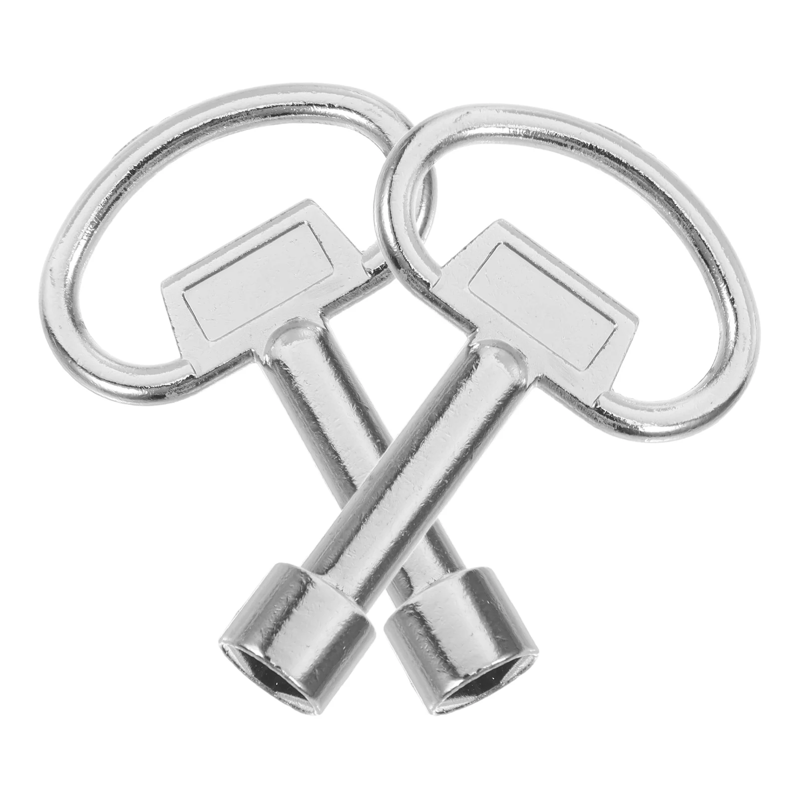 

2Pcs Zinc Alloy Triangle Key for Radiator Electric Meter Lock Fruit Box Cabinet Compact Portable Outdoor Use