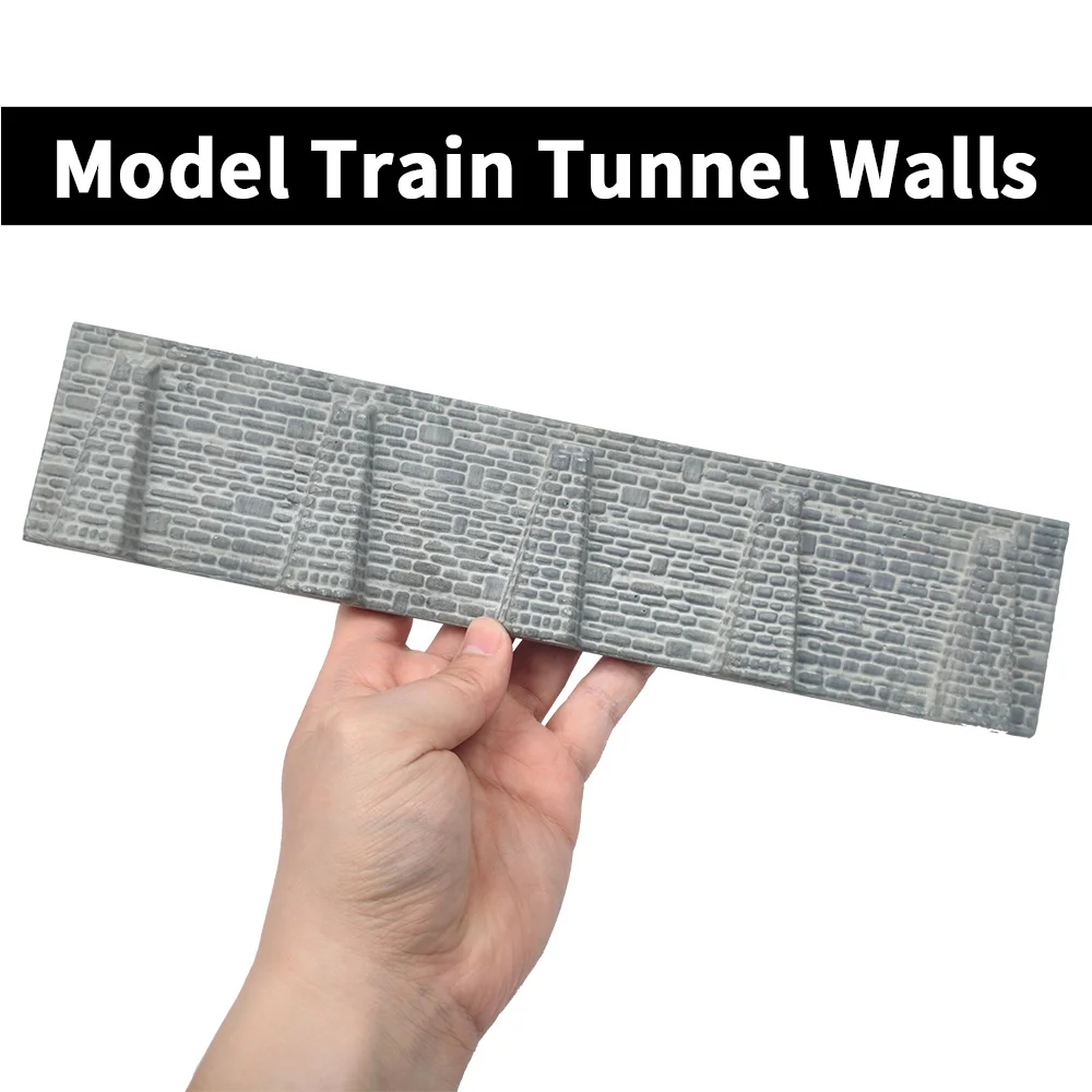 

N Scale Model Tunnel Wall Stone Viaduct Retaining Wall for Model Train Railway Diorama Scenery Building Accessories 1PCS