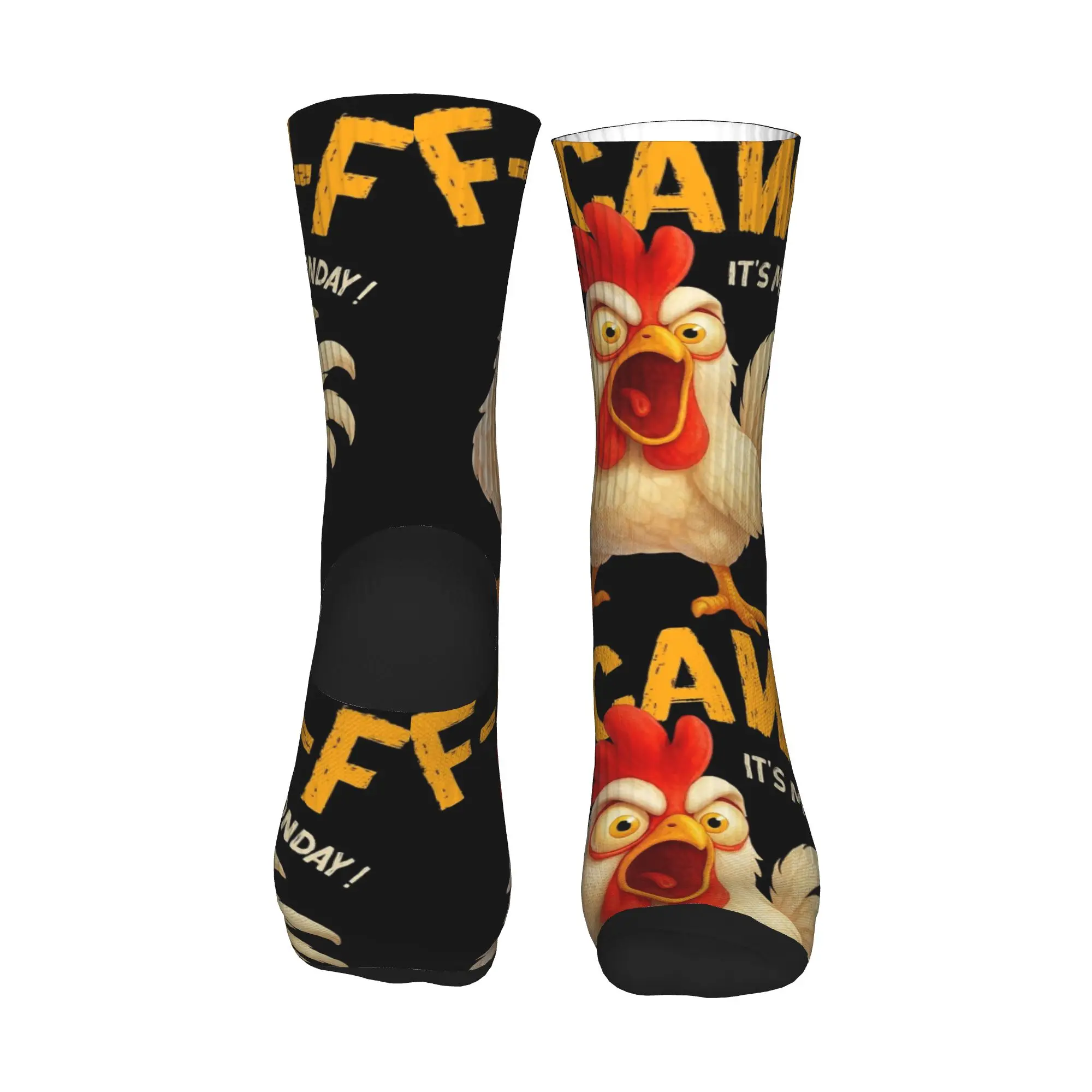 للجنسين الرجال الجوارب F-CAW-F إنه الاثنين مضحك غاضب الدجاج ميمي جوارب عدم الانزلاق متوسطة جوارب ناعمة الشتاء العصرية الدراجات الجوارب