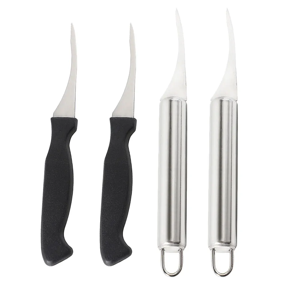 

4 Pcs Shrimp Line Peeler Stainless Steel PP Material Cleaning Tools for Home Kitchen Seafood Preparation Shrimp Cleaner