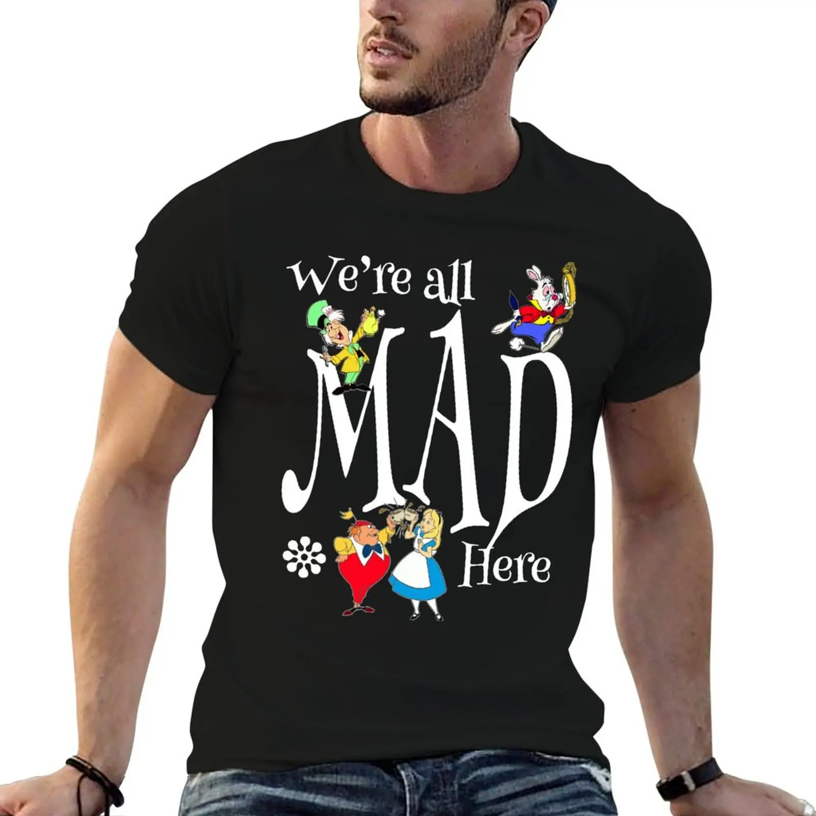 

with Party prints T-Shirt Rabbit Mad Mad Alice Here Hatter All shirts Tea Literary Fans Vintage Gifts t