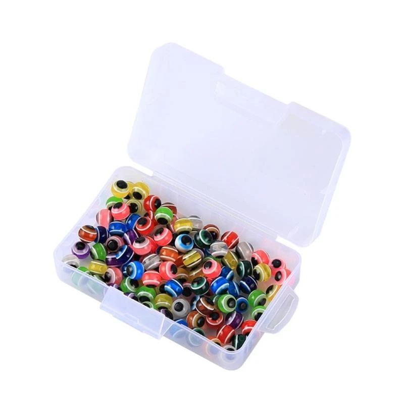 y1gd 100Pcs Assorted Color Fishing Beads Floating Balls Stopper Fish Baits Eggs Beads