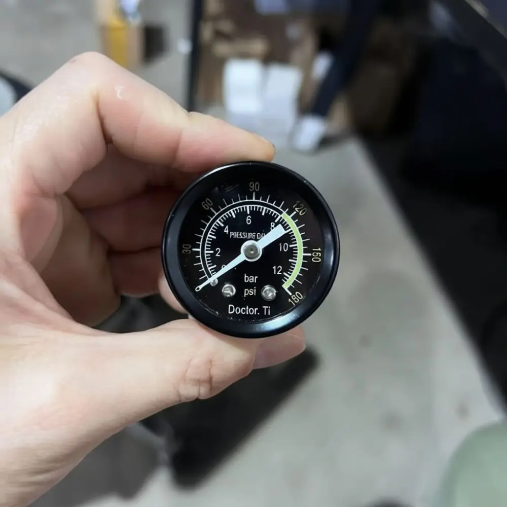 Universal Industrial Pressure Gauge For Air Compressor Manometer Precision Monitoring Tool Durable Metal Plastic Fitting
