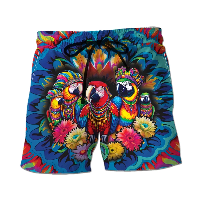 Mardi Gras 3D Print Short Pants For Men Harajuku Fashion Carnival Mask Graphic Beach Shorts Casual Vacation Trucks Kids Trousers