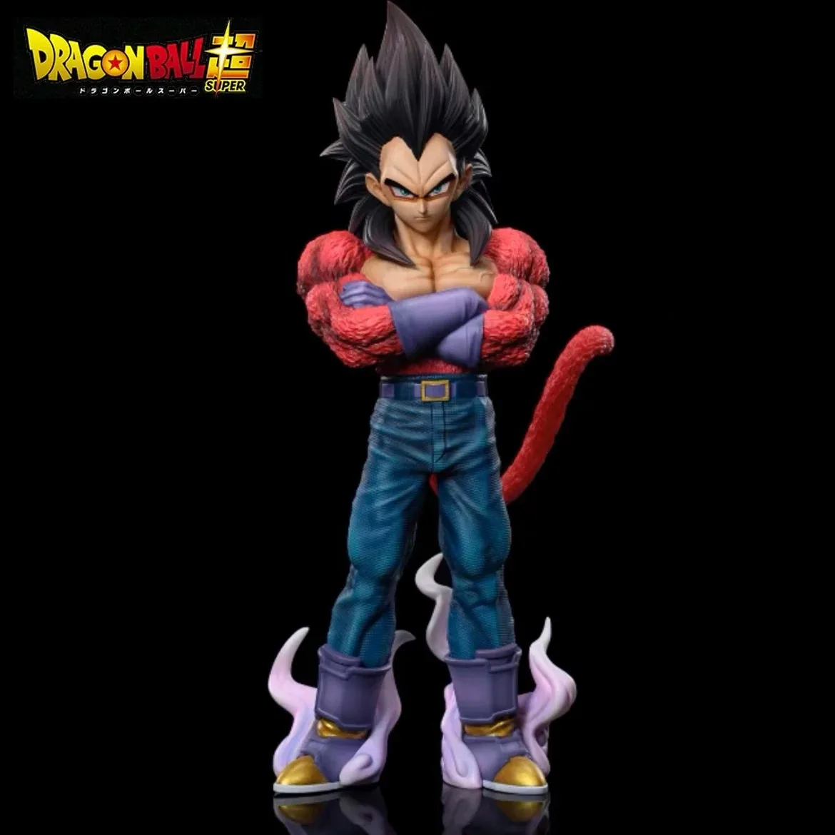 Dragon Ball Super Vegeta Figuras de Ação, Saiyan Anime, Modelo PVC, Coleção Brinquedos, Decoração Desktop, Presente, SSJ4