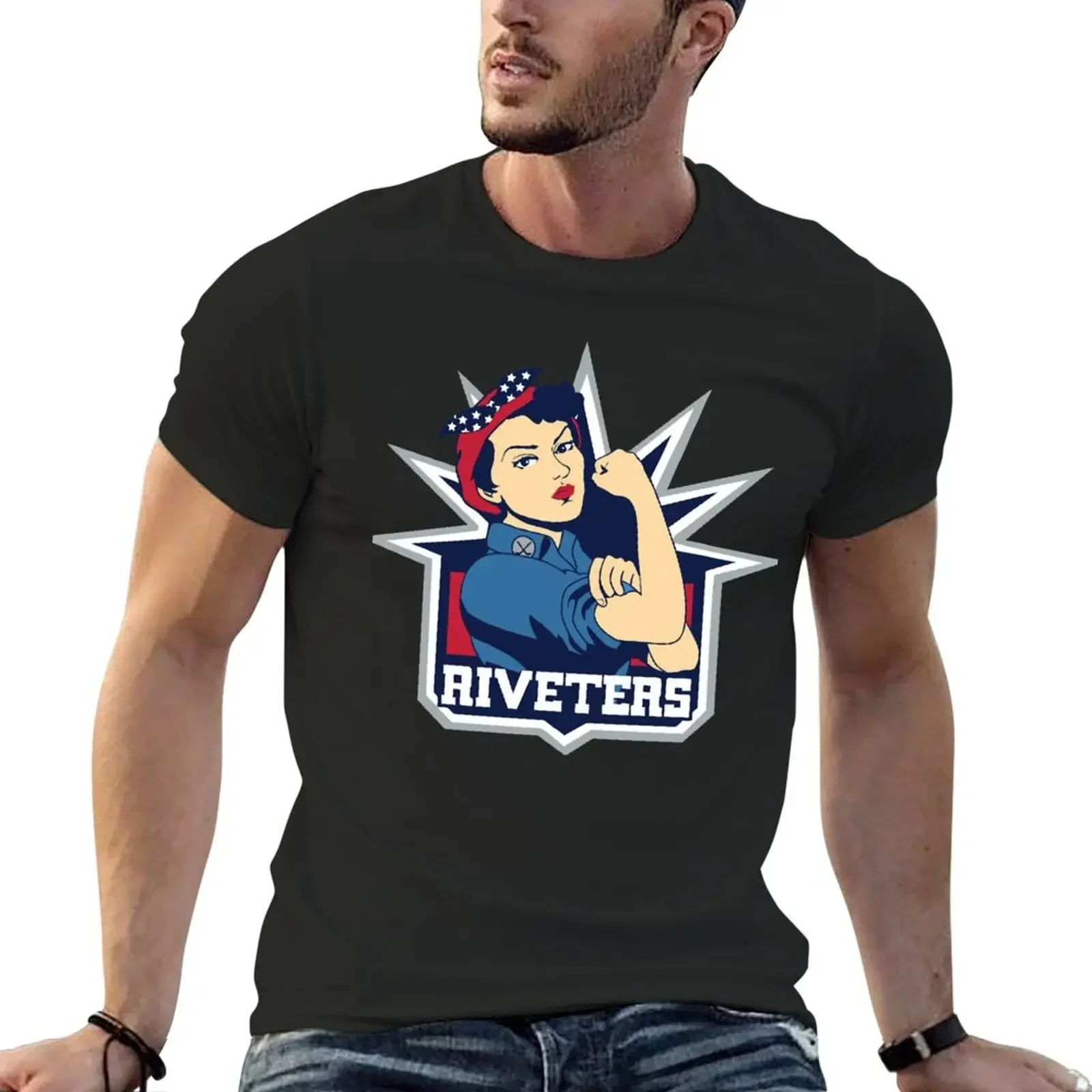 Metropolitan Riveters Classic T-Shirt vintage graphic tee heavyweights compression shirt men