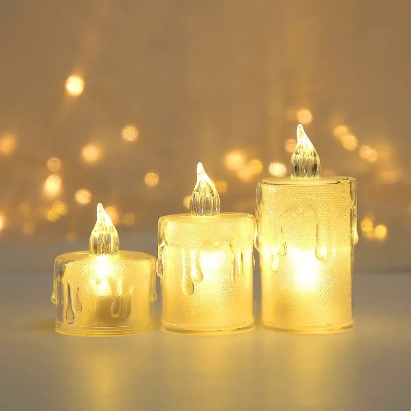 LED Candle Wish Light White Proposal Decoration Supplies Indoor Scene Romantic Confession Atmosphere Props Decoration