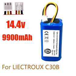 100%.Original(For C30B)Battery for.Lirctroux.C30B.Robot.Vacuum.Cleaner.14.4V. 6800mAh,/8800mAh/9900mAh/ Lithium Cell