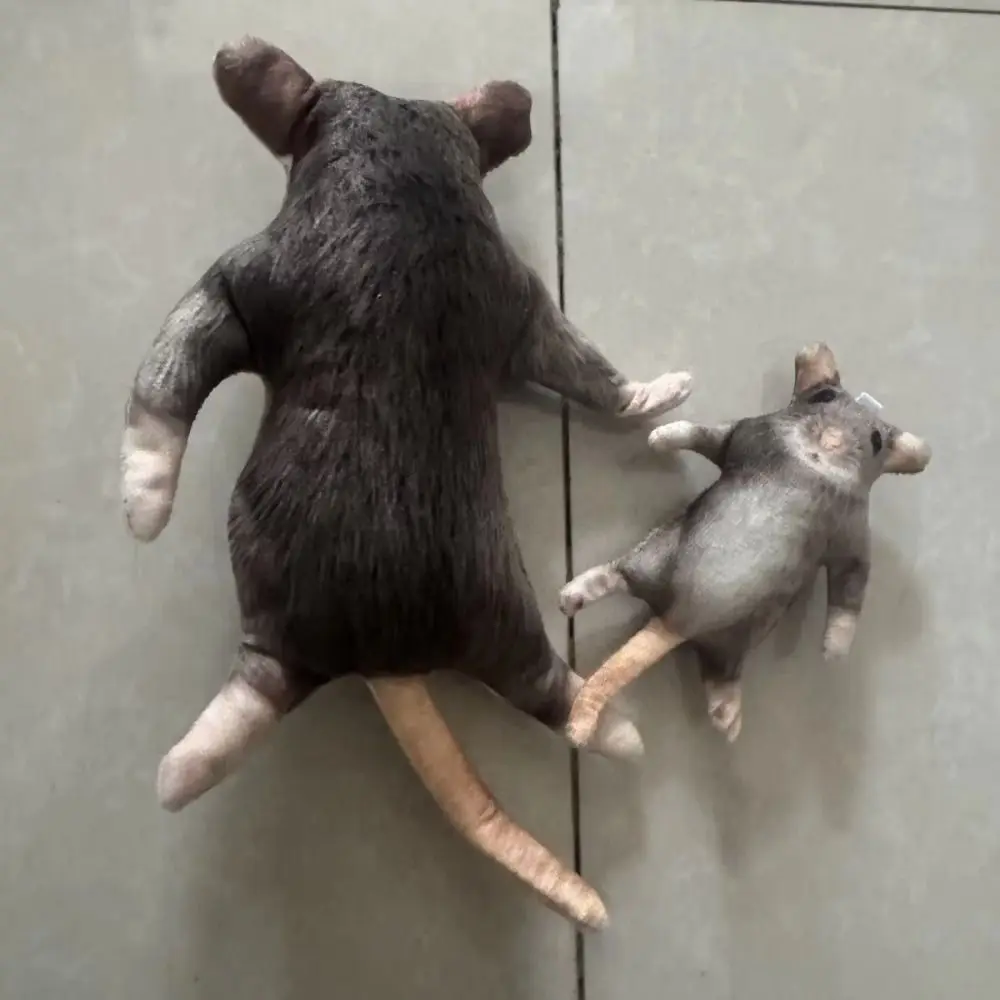 Creative Built in Skeleton Mouse Simulated Cartoon Rat Animal Figure 12/24cm Funny Mouse