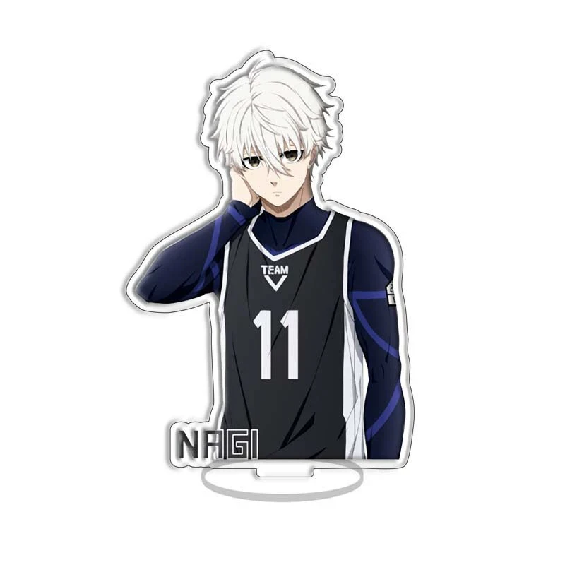 الأزرق قفل التمثال الاكريليك حامل Bachira Kunigami Barou Chigiri Itoshi Rin Isagi الشكل سطح المكتب زخرفة المشجعين هدايا عيد الميلاد 15 سنتيمتر #6