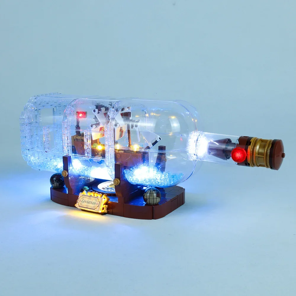 Not Included Building Blocks LED Light Kit for Ship in A Bottle 21313 92177 DIY Toys Gift Only Lighting Set