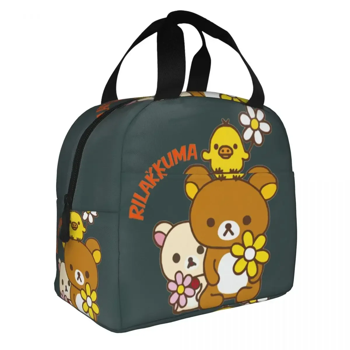 Custom Cute Rilakkuma Lunch Bag Women Warm Cooler Insulated Lunch Boxes for Student School