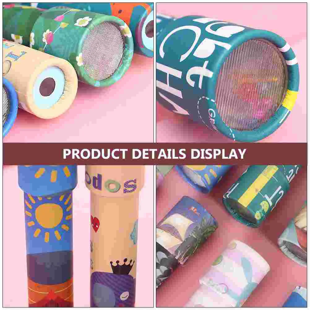 2 Pcs Kaleidoscope Toy Kids Rotatable Puzzle Kaleidoscopes Toddler Party Favors