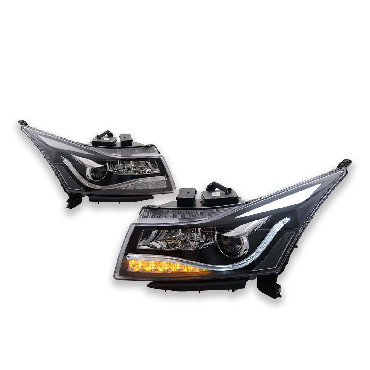 Car Light LED Headlights Assembly For Chevrolet Cruze 2009-2016 Xenon headlamp Turn Signal Angel Eye Lens Auto Accessories