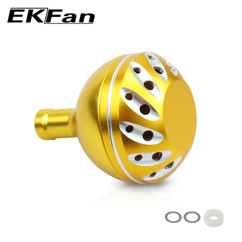 EKfan 30/35/38mm perilla de mango de pesca de Metal para DAI & SHI carrete giratorio Baitcast balancín de pesca piezas de herramientas de bricolaje