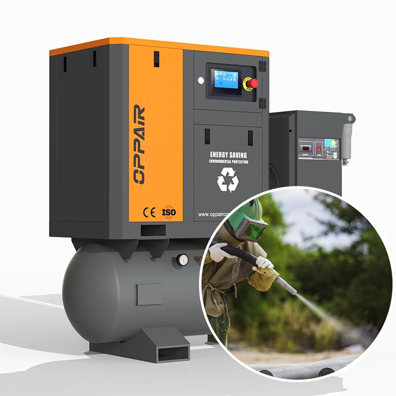 OPPAIR 30Hp Screw Air Compressor Low Noise Portable Intelligent Control 2024 New Products Hot Sale