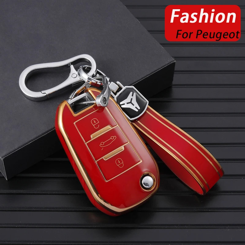 TPU Auto Remote Key Fall Abdeckung Shell Für Peugeot 107 206 208 306 307 308 2008 3008 4008 5008 RCZ citroen C1 C2 C3 C4 C5 KAKTUS C8