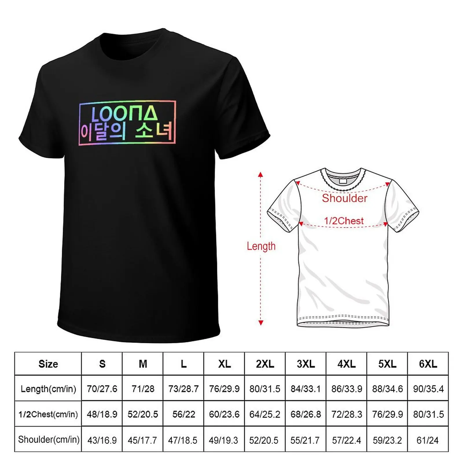 LOONA kpop T-Shirt oversized cheap stuff summer top anime clothes Short sleeve tee men