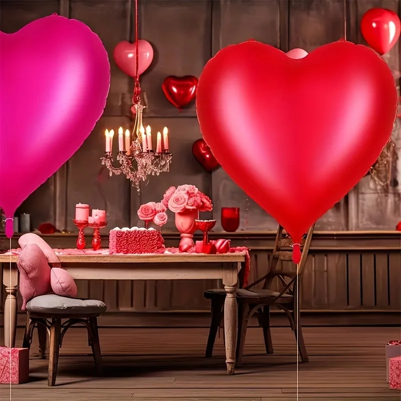 1 piece, oversized heart-shaped love balloon, giant romantic balloon, perfect for decorating various occasions and parties