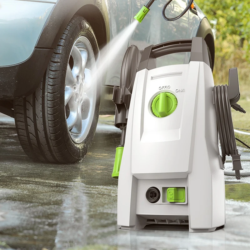 1400W Portable Washing Machine Household 220V High Pressure Water Gun 100Bar High Pressure Car Washing Machine 8L/min