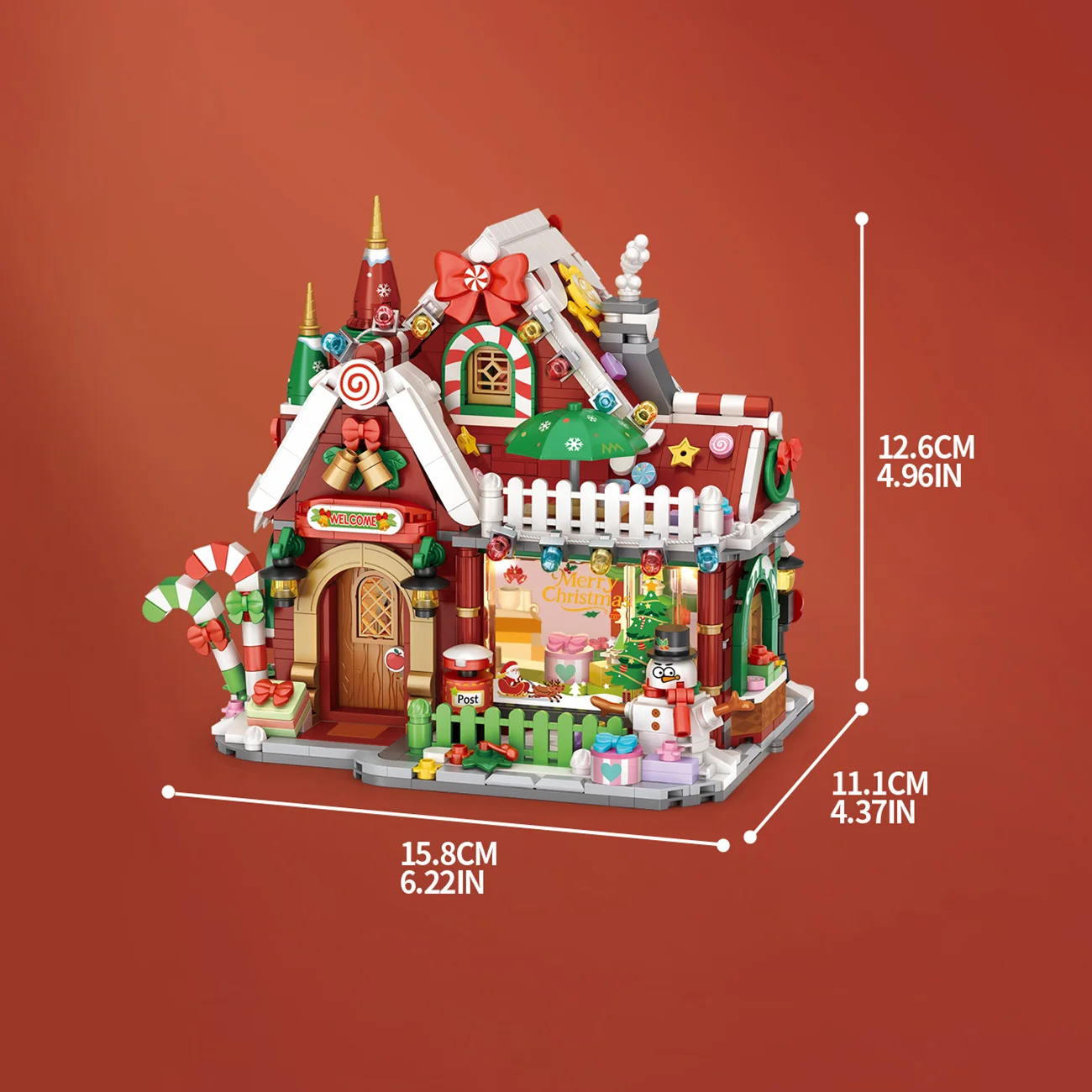 LOZ Micro Particle Building Blocks Toys Set, Christmas Tree House, Home Decor Ornament, Educational Toys, Adult Christmas Gift