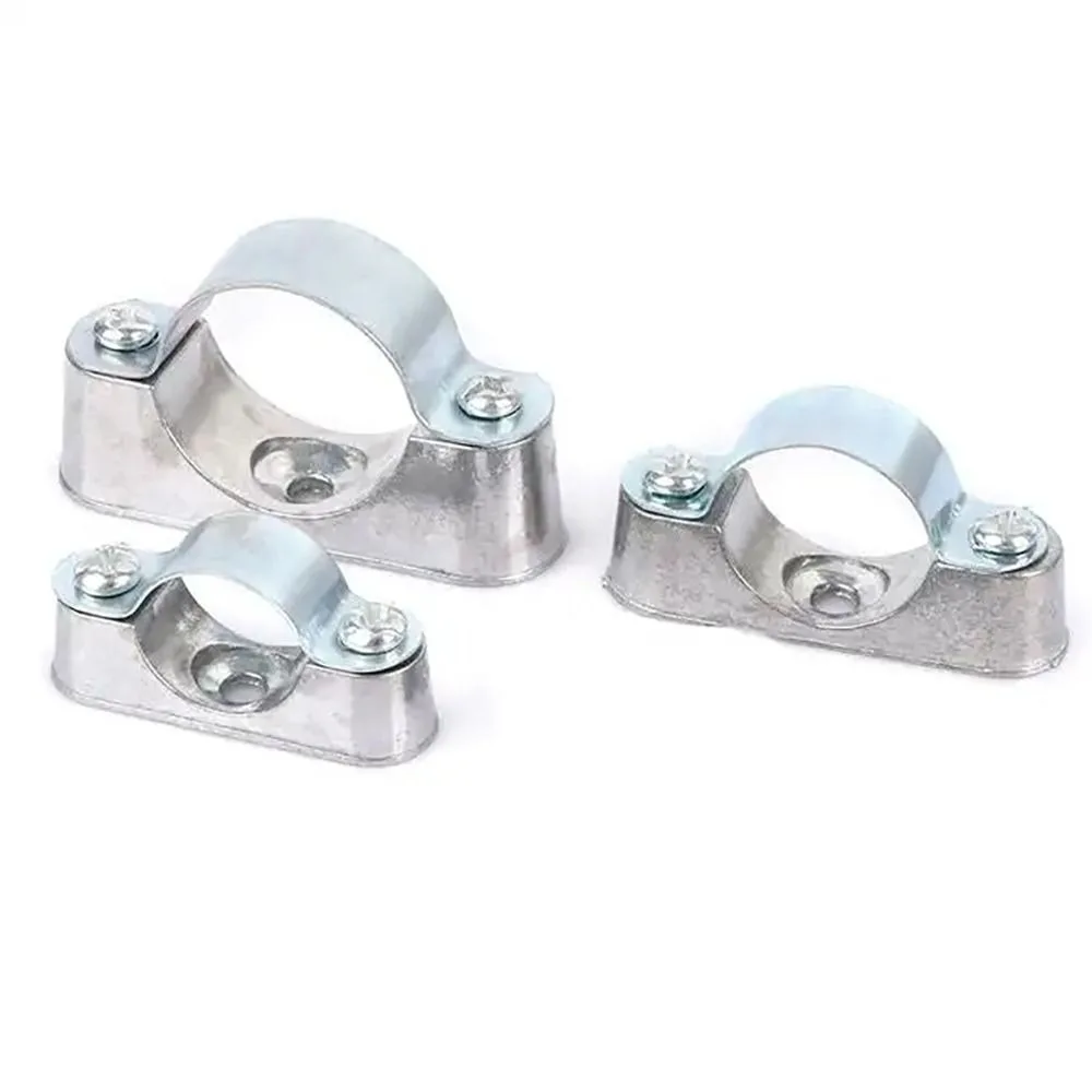 5/10Pcs 16mm-50mm Adjustable Pipe Clamp Hardware Fastener Aluminum Alloy / 304 Stainless Steel Hardware Fastener Fixed Clip