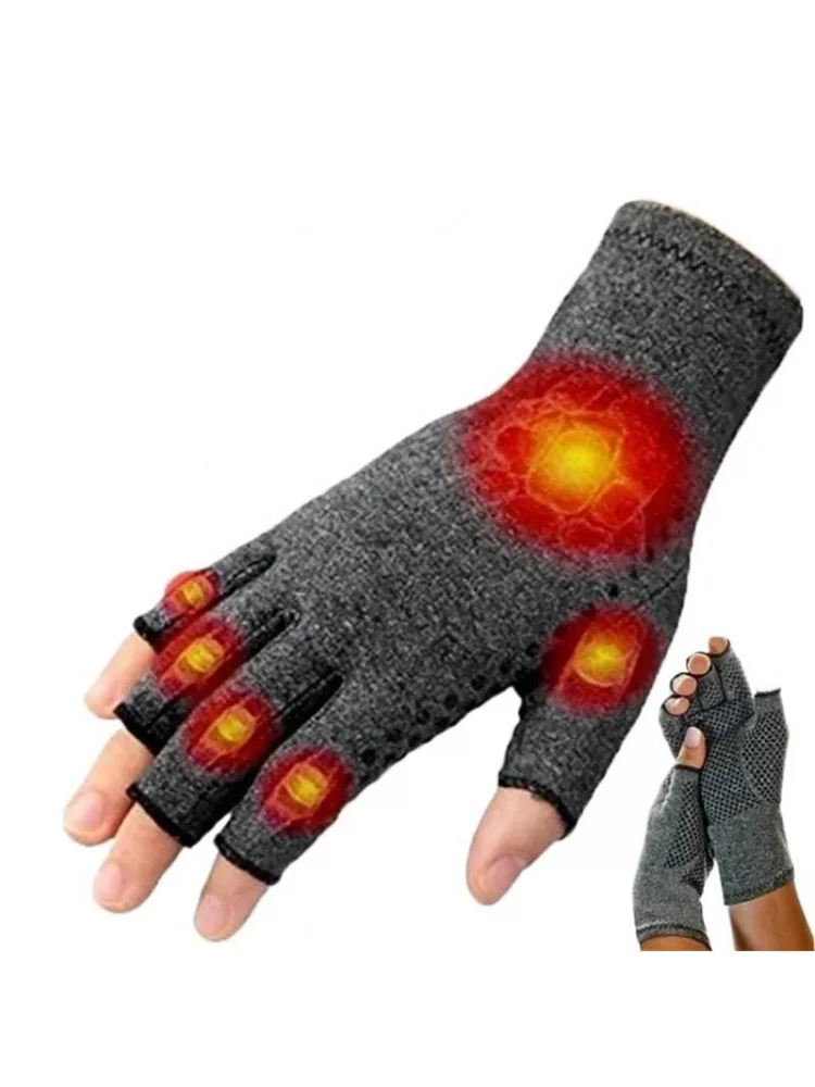 AliExpress NONE Non-Slip Half Finger Compression Gloves Joint Pain Relief Support, Unisex Breathable Workout Training Cycling Fitness Hand Prote