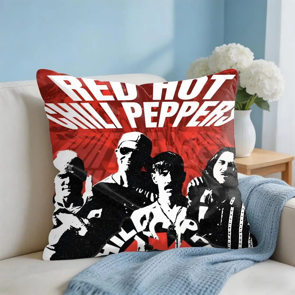 Red C-Chili P-Pepper Cushion Cover Square Pillow Bedroom Sofa Leisure Comfort Living Room Home Decoration 40X40
