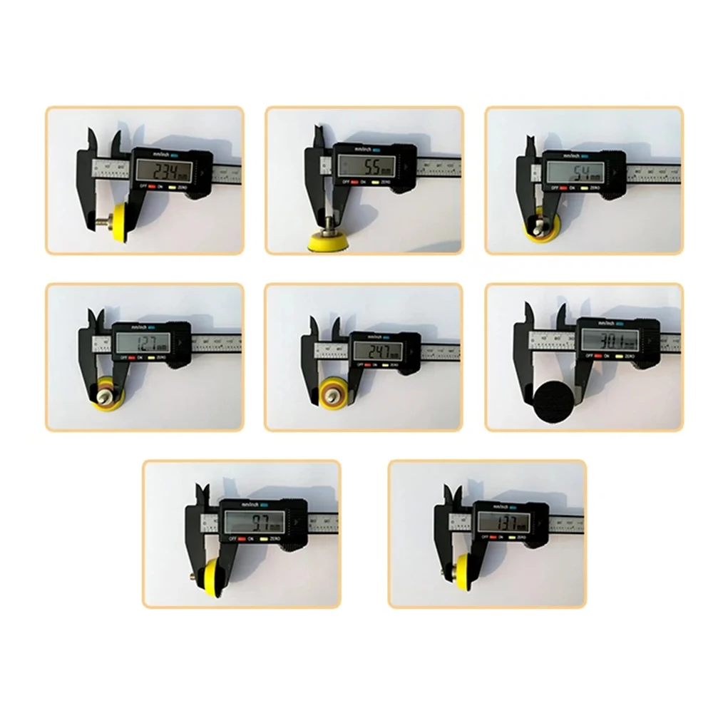 1.2 ” 30MM M6 M8 Pneumatic Polishing Machine Tray Self-Adhesive Suction Cup Automotive Furniture Metal Polishing Accessory Tool