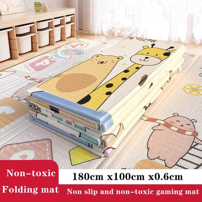 

Foldable Baby Play Mats Xpe Puzzle Mat Educational Children's Carpet in The Nursery Climbing Pad Kids Rug Activitys Games Toys