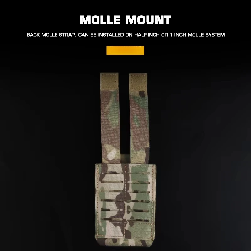 Tactical ARC V2 Rifle Single Mag Pouch 5.56 7.62 AK M4 Elastic Waist Mag Bag Holster Molle PALS Belt Airsoft Hunting Acessories