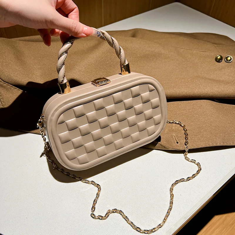 New trendy handbag makeup bag chain strap single shoulder crossbody small square bag hand bag ladies bolsos de mujer