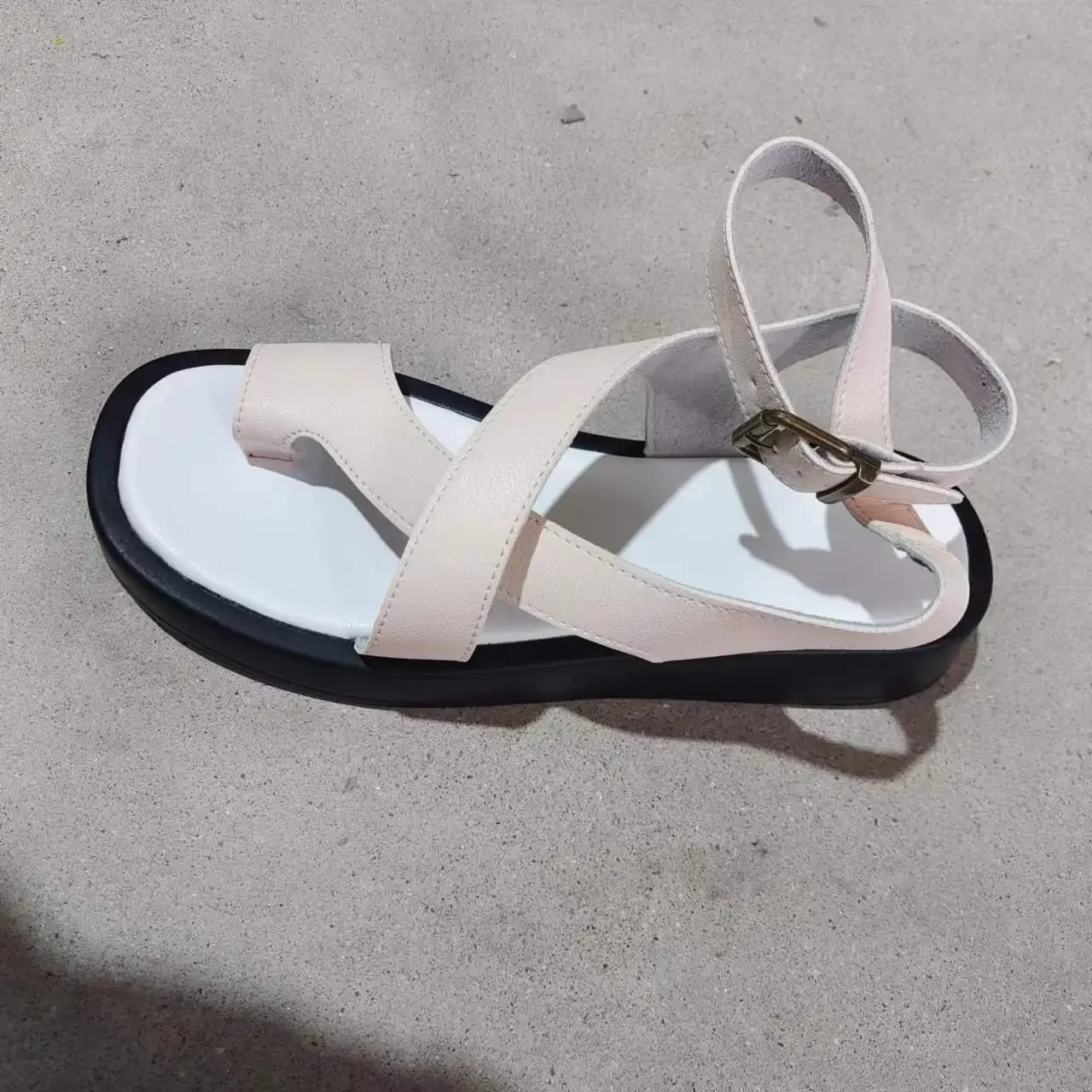 Women Summer Sandals 2023 New Genuine Leather Ladies Sandals Flat Fashion Sandals Women Wedges Shoes for Women