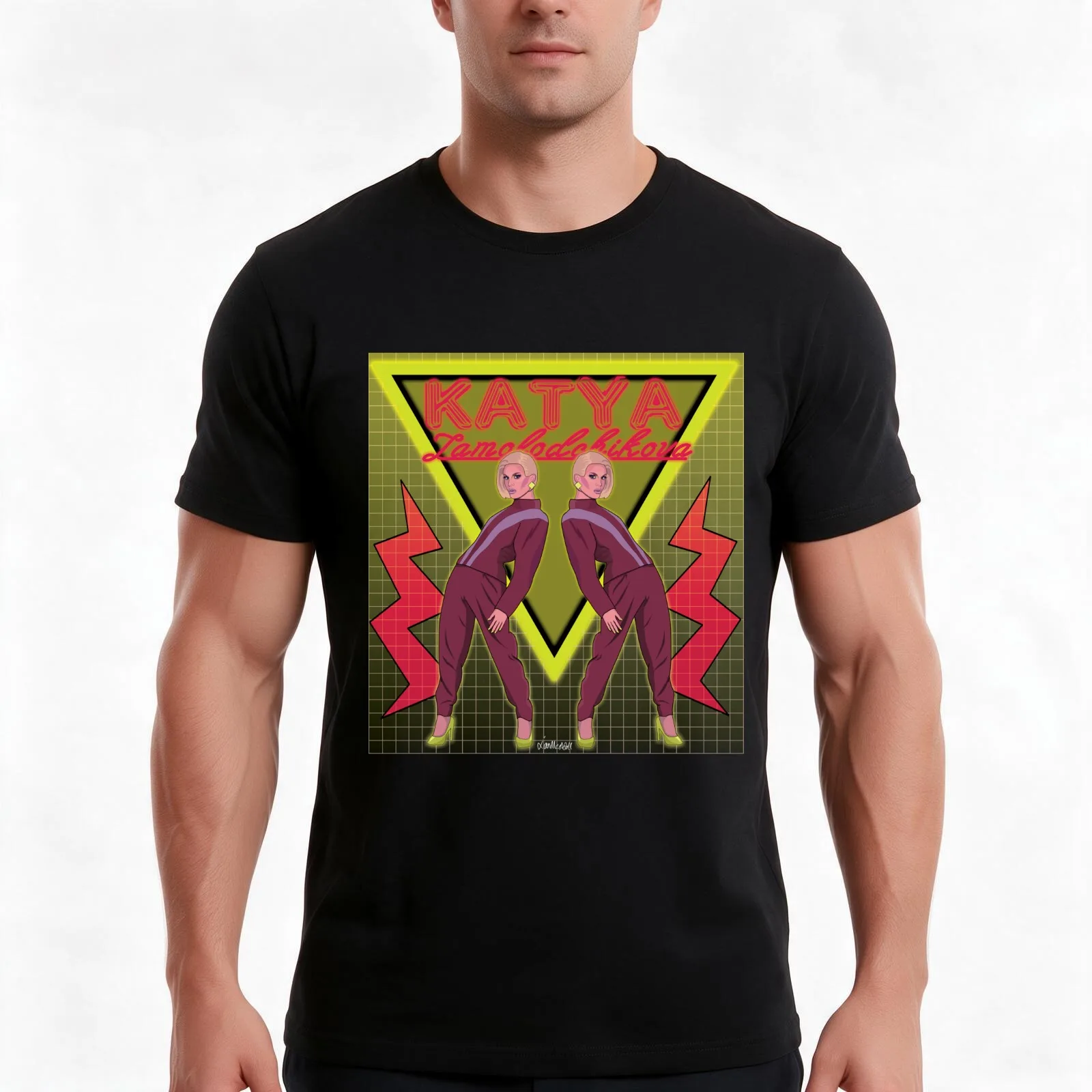 Katya Zamolodchikova - Pants on the runway T-Shirt Summer Casual Cotton Tee Oversized Streetwear Tops Vintage Graphic Print