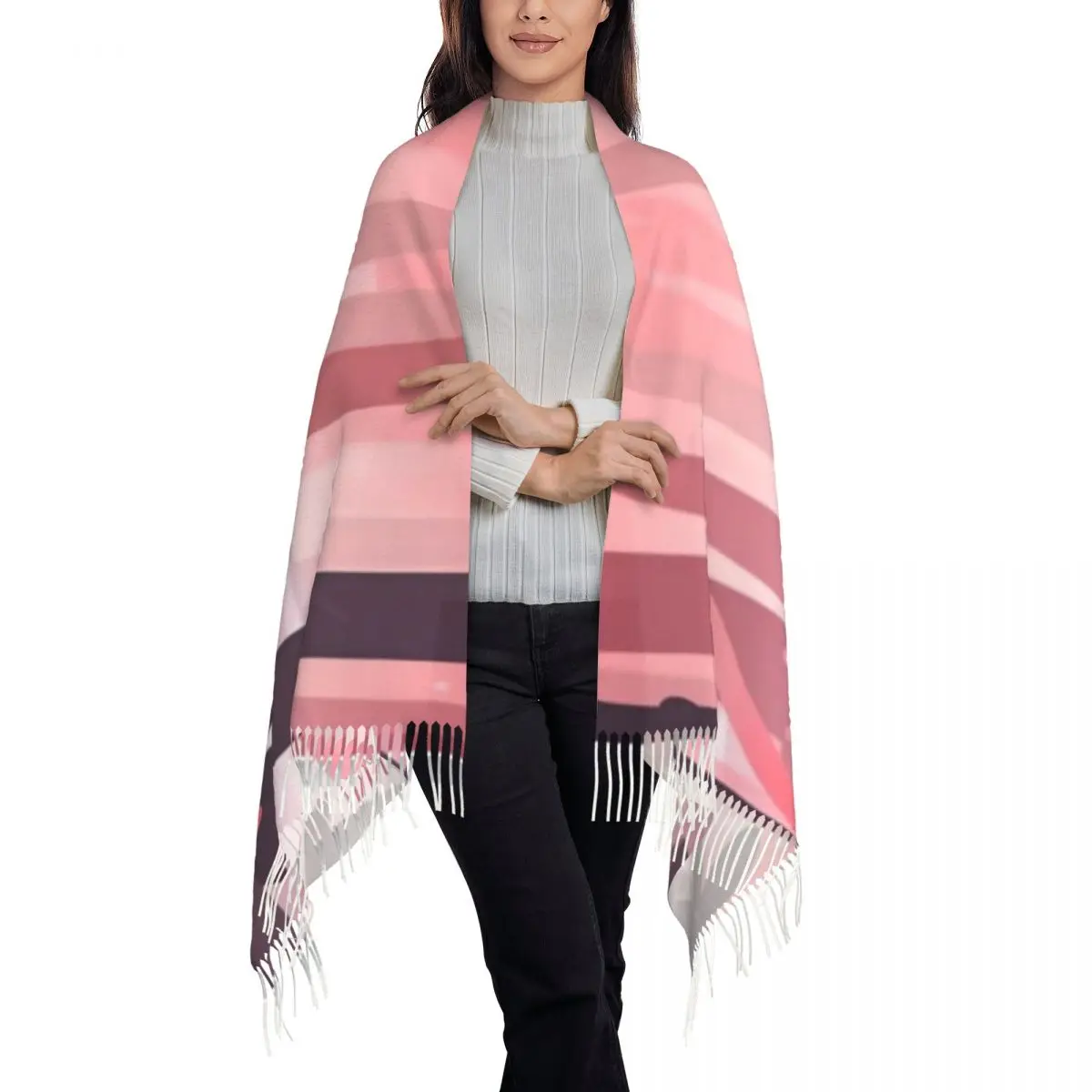 Pequeno Fox In The Woods Xale Um lenço com borla