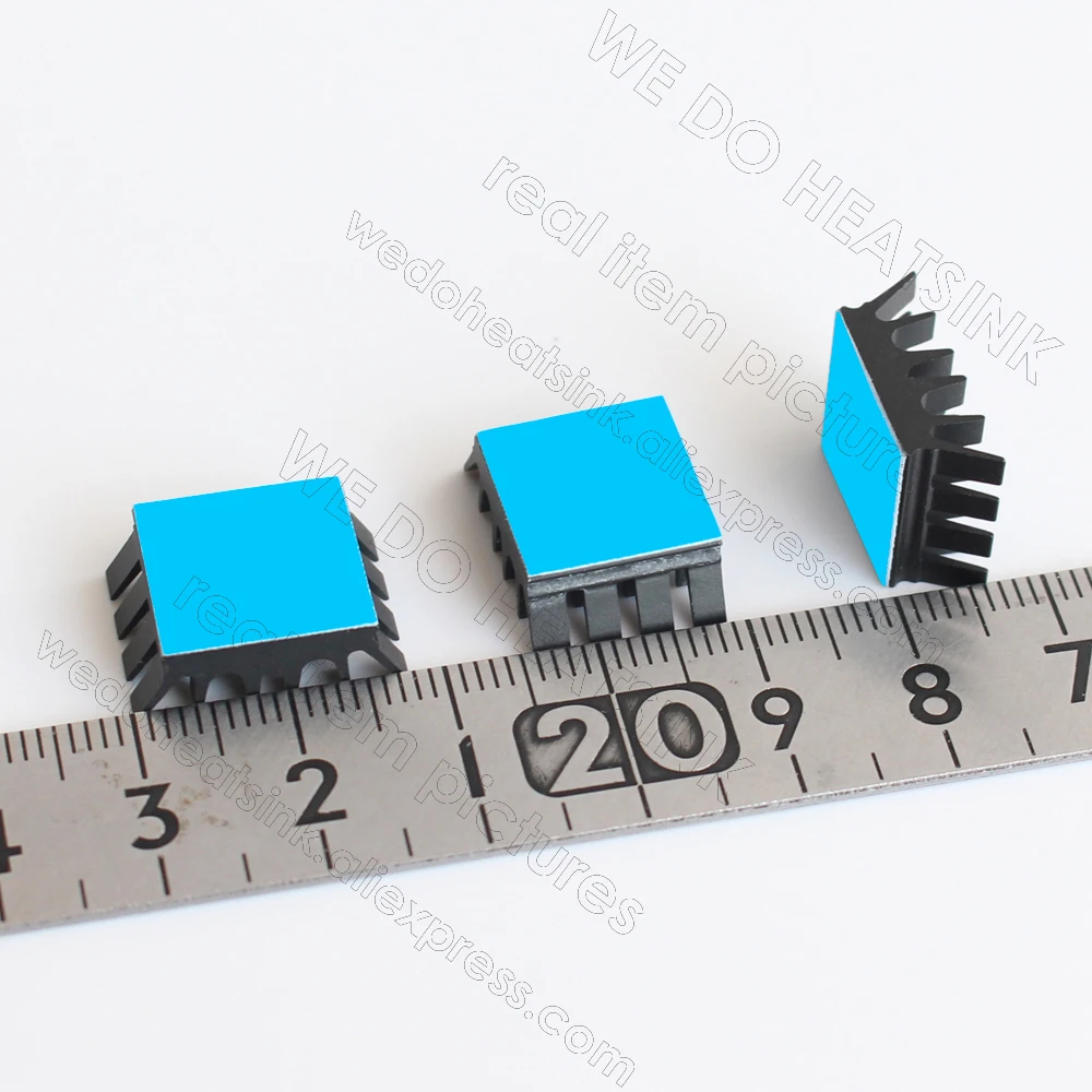 WE DO HEATSINK Spiky Black 13x14x6.5mm Aluminum Heatsink With Thermal Pad Applied for Chips WE DO HEATSINK