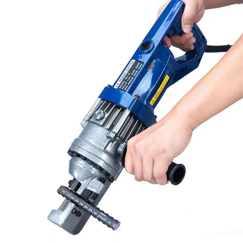 RC-20 Portable Steel Cutting Tool, 1250W Electric Hydraulic Rebar Cutter for 4-20mm Rebar