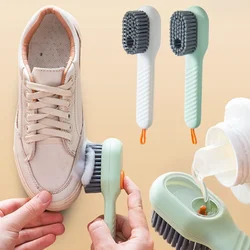 Multifunctionele Schoen Borstels Met Zeepdispenser Lange Handvat Brush Cleaner Voor Kleding Schoenen Huishoudelijke Wasserette Borstel