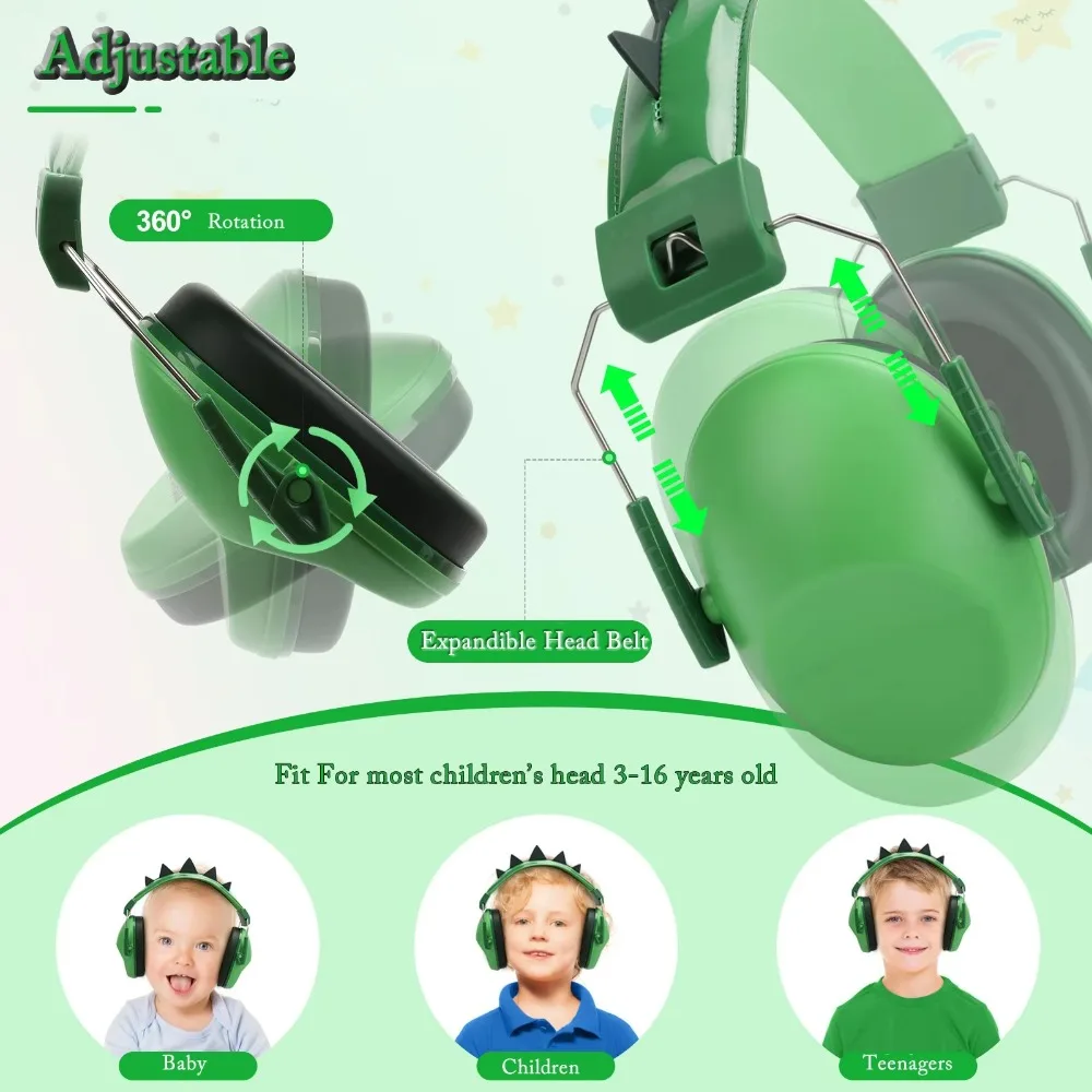 الوردي آذان القط مكافحة الضوضاء غطاء للأذنين طفل حماية السمع الكرتون واقي أذن إلغاء الضوضاء قابل للتعديل الحد من الضوضاء يفشل #3