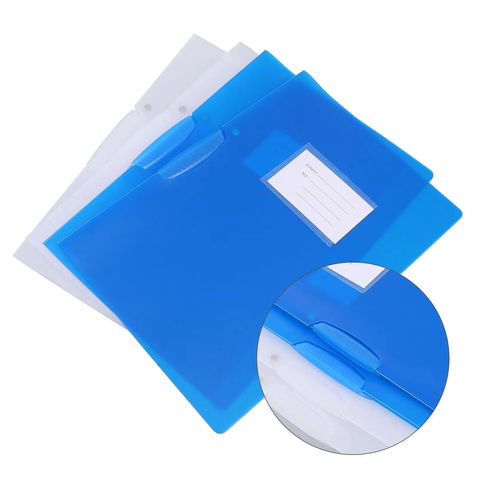 4 Pcs Plastic Folders High use Binders A4 Document Storage Multi functional Folder ganizer Rotary Design