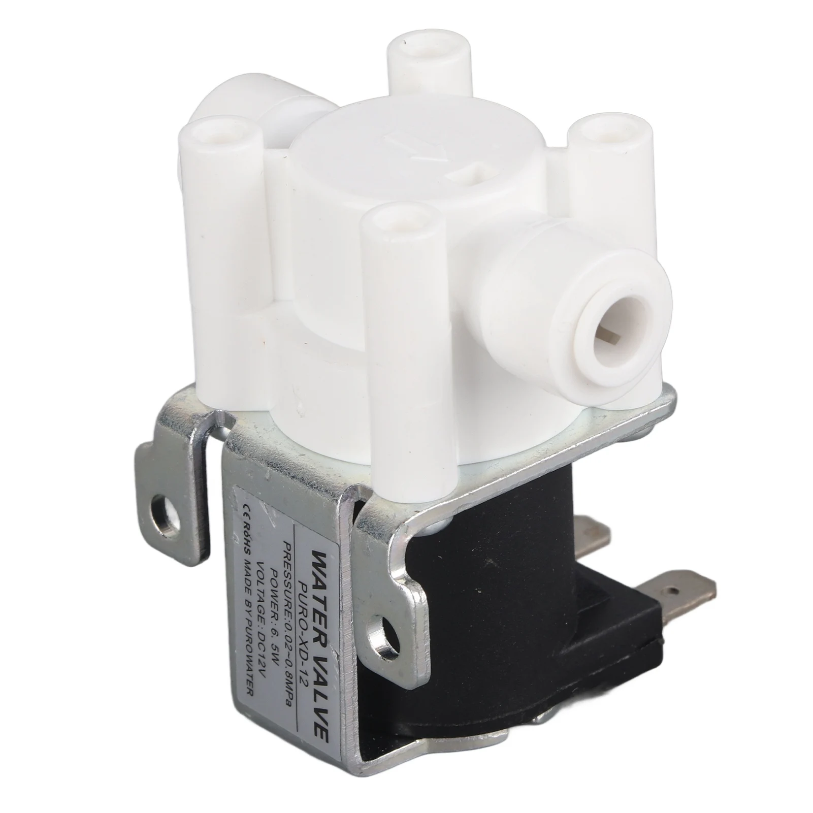 Elettrovalvola elettrica Valvola dell'acqua 12V 12V Elettrovalvola elettrica dell'acqua Valvola purificatore magnetica Collegamento rapido Normalmente chiuso