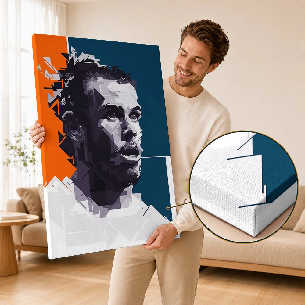 Gareth Bale Football Player Framed Canvas Print Posters Personalized Photo Wall Art For Sports Room Or Man Cave Collector Gift